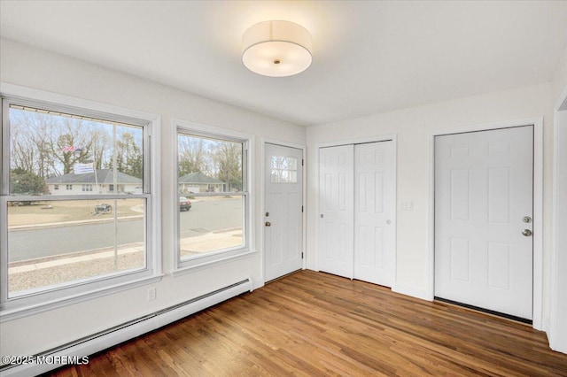 16 Mount Kisco Dr, Toms River, NJ 08753 - entryway with baseboard heating and wood finished floors