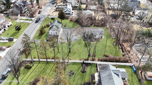 drone / aerial view featuring a residential view