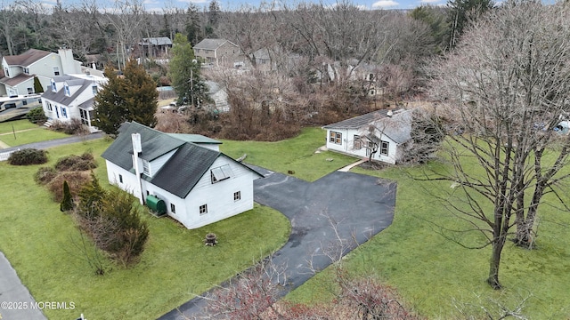 birds eye view of property featuring a residential view