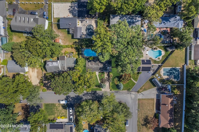 drone / aerial view with a residential view