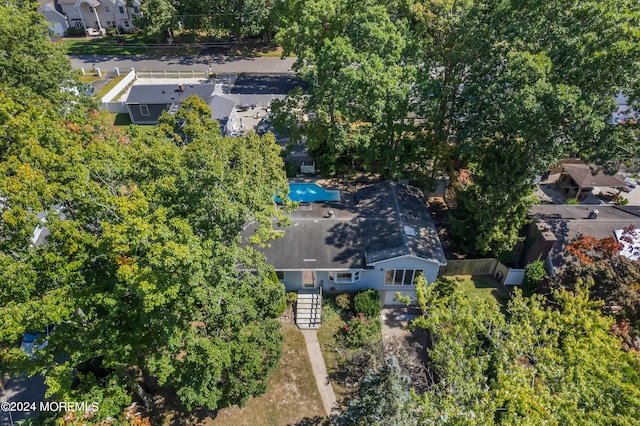 bird's eye view featuring a residential view