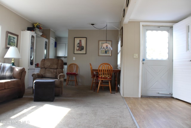 entryway featuring light wood-style floors