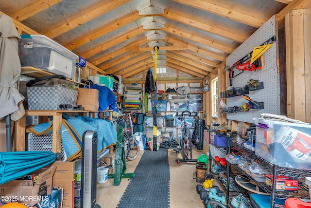 view of storage room