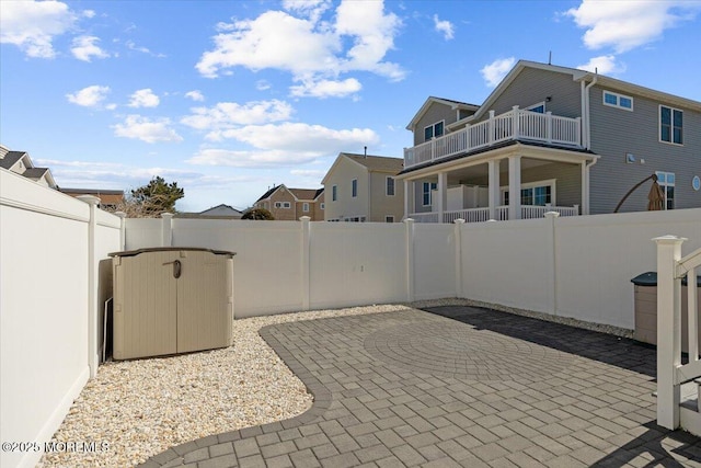 view of patio / terrace with a fenced backyard