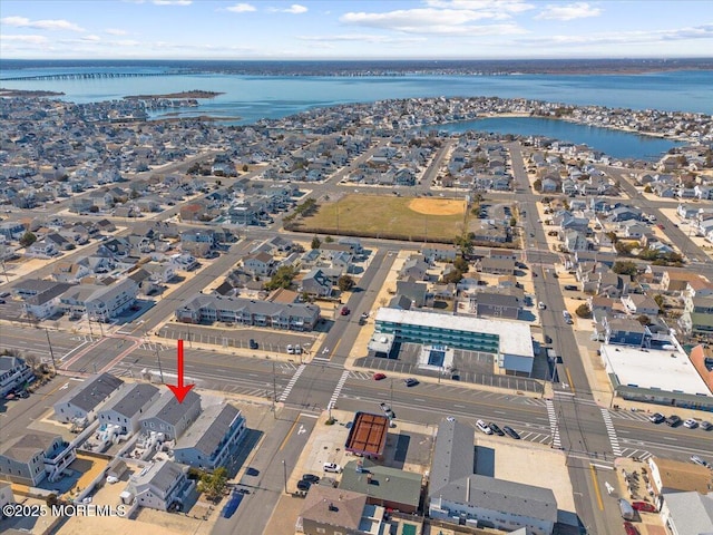 bird's eye view with a residential view