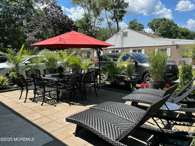 view of patio / terrace featuring outdoor dining space