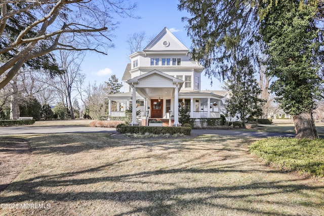 view of front of house featuring covered porch