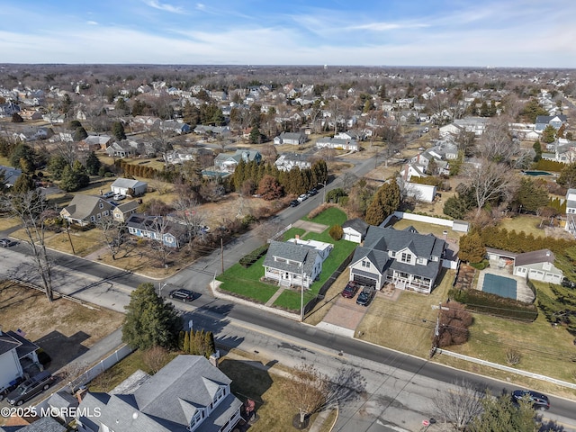 bird's eye view featuring a residential view