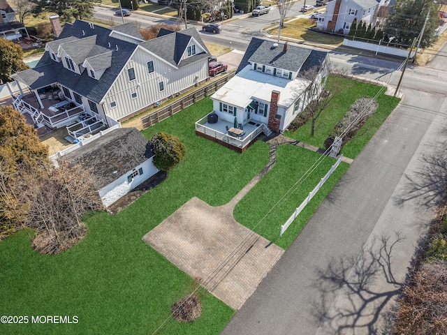 drone / aerial view featuring a residential view