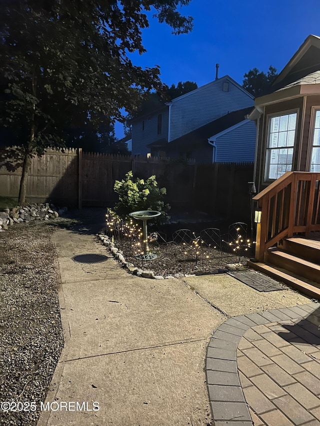 view of patio with fence