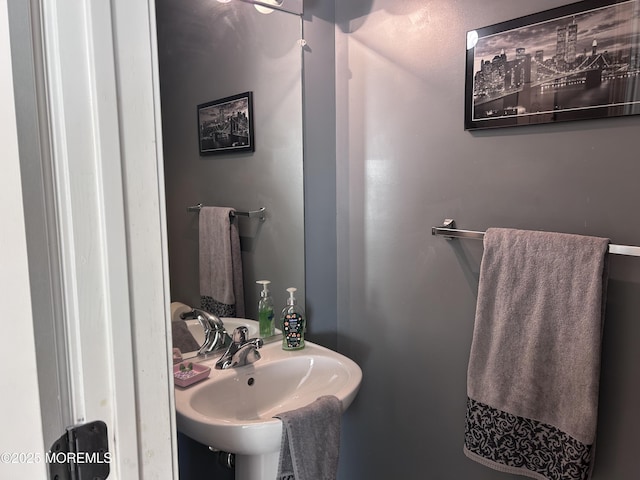 bathroom with a sink