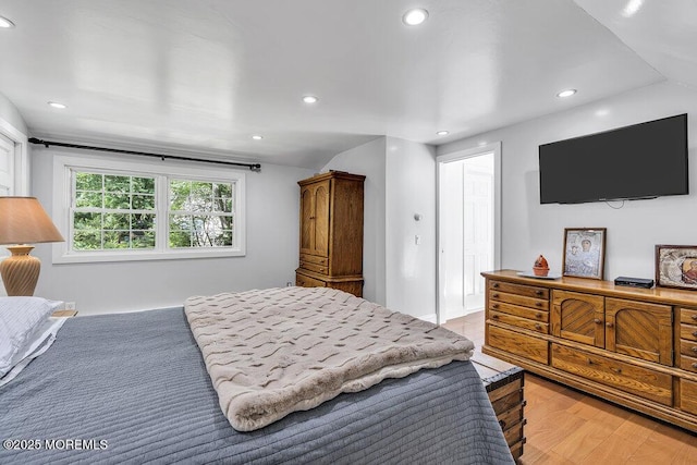 136 Van Brackle Rd, Matawan, NJ 07747 - bedroom featuring recessed lighting and light wood-type flooring