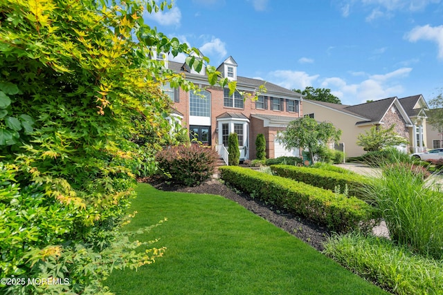 7 Trumbull Ct, Jackson, NJ 08527 - view of front of home with brick siding and a front lawn