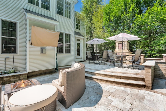 7 Trumbull Ct, Jackson, NJ 08527 - view of patio with an outdoor fire pit and outdoor dining area