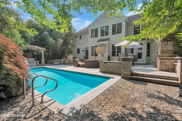 7 Trumbull Ct, Jackson, NJ 08527 - view of swimming pool featuring a patio and an outdoor hangout area