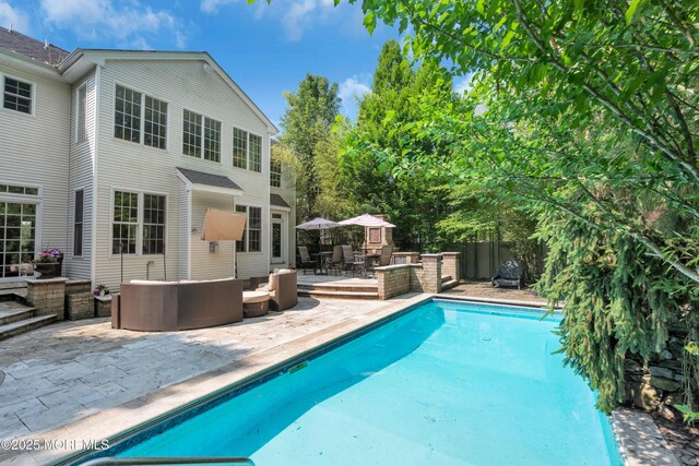7 Trumbull Ct, Jackson, NJ 08527 - view of pool featuring an outdoor hangout area, a patio area, and a fenced backyard