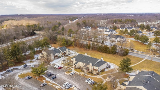 drone / aerial view with a residential view