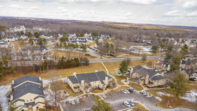 drone / aerial view with a residential view