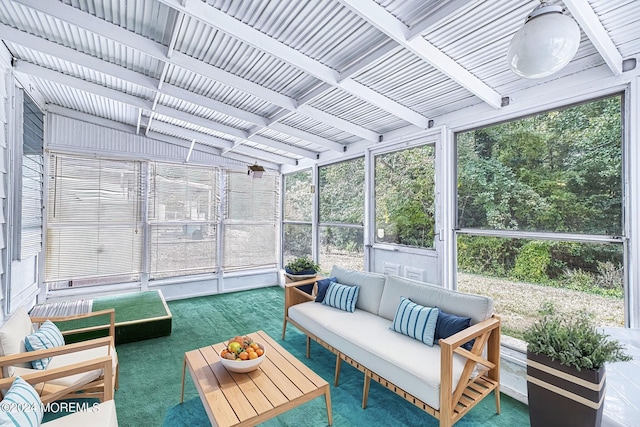 view of sunroom / solarium