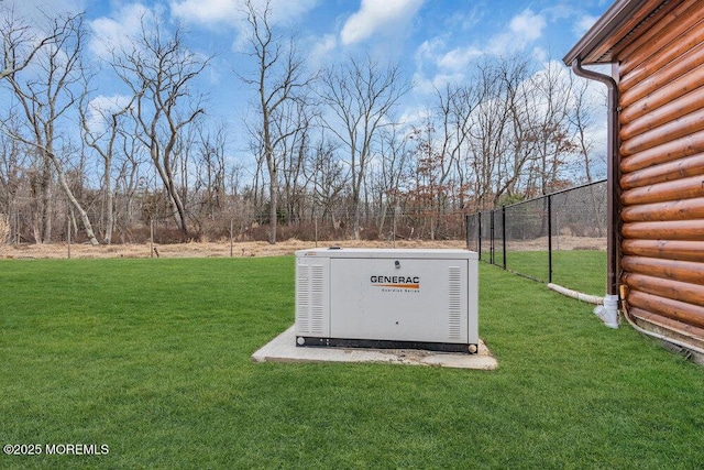 details featuring fence and a power unit