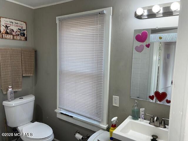 bathroom featuring a sink and toilet