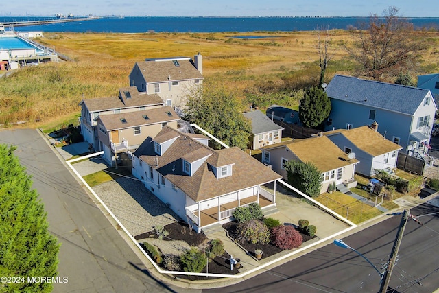 aerial view featuring a residential view