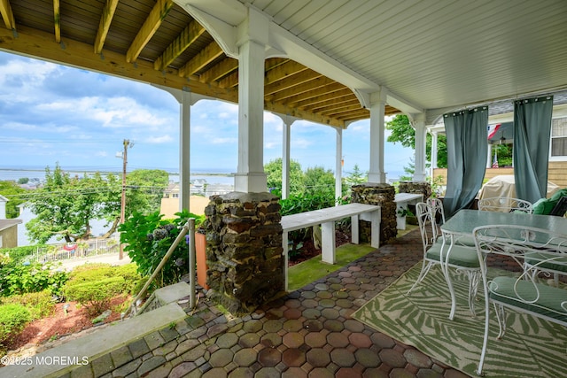 75 Highland Ave, Highlands, NJ 07732 - view of patio featuring outdoor dining space