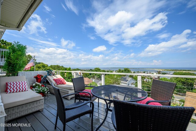 75 Highland Ave, Highlands, NJ 07732 - deck featuring a water view