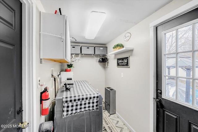 kitchen with baseboards