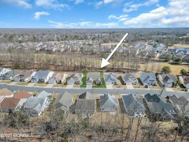 birds eye view of property featuring a residential view