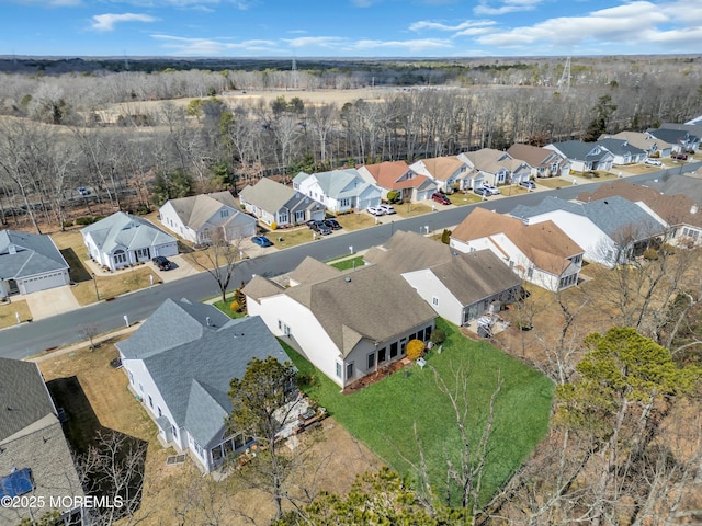 birds eye view of property featuring a residential view