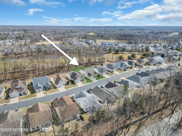 birds eye view of property featuring a residential view