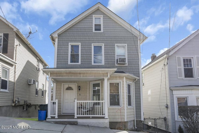 view of front of home featuring covered porch