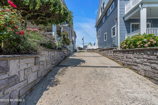 view of road featuring driveway