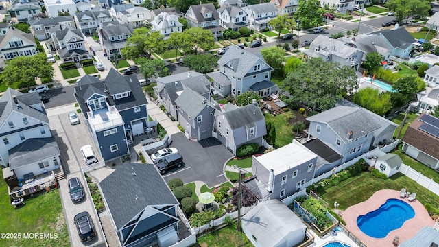 bird's eye view featuring a residential view