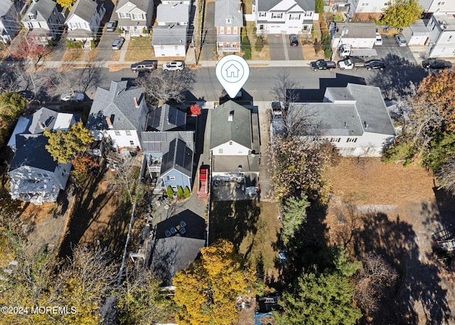 aerial view featuring a residential view