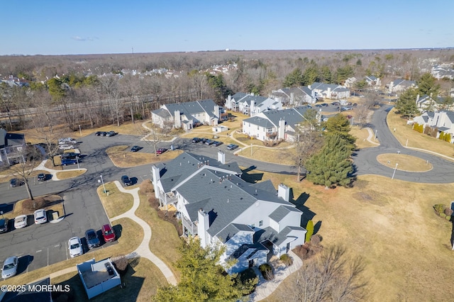 aerial view featuring a residential view