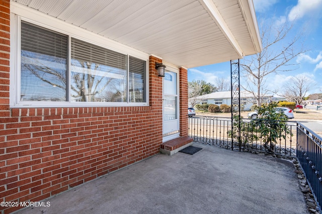 view of patio / terrace featuring covered porch