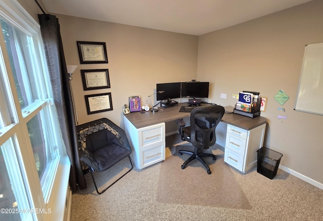 office with baseboards