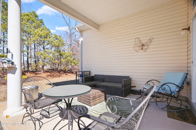 view of patio / terrace featuring outdoor lounge area