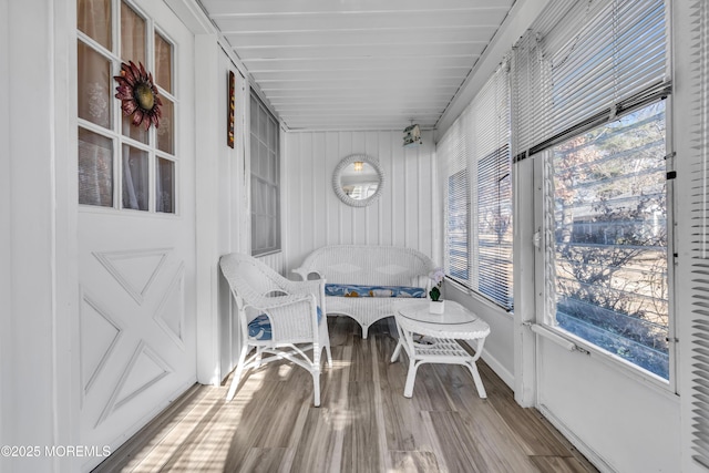 view of sunroom