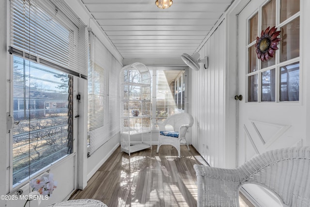 view of sunroom