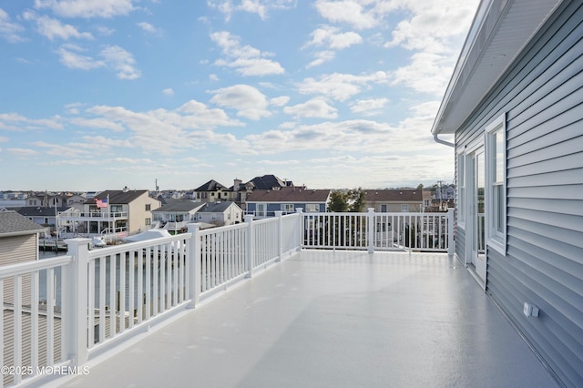 view of patio / terrace with a residential view