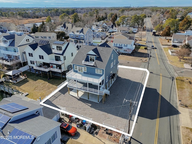 bird's eye view featuring a residential view