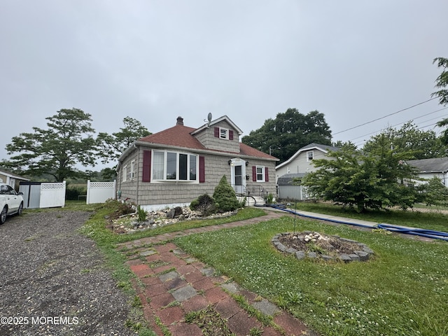 177 Creek Rd, Keansburg, NJ 07734 - bungalow-style home featuring a chimney