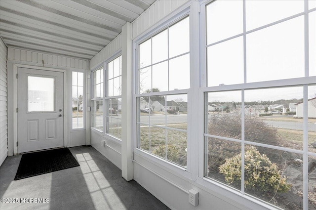 view of sunroom