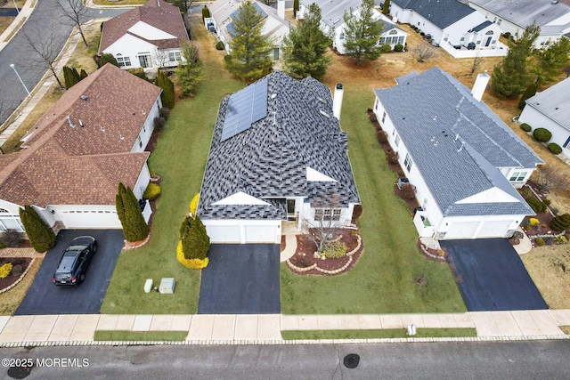 aerial view featuring a residential view