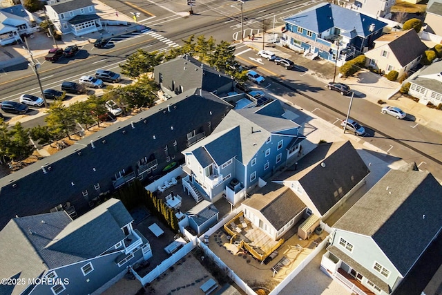 aerial view featuring a residential view