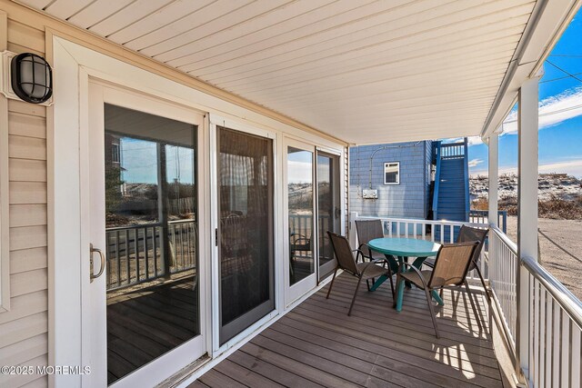 5909 Ocean Blvd, Long Beach Twp, NJ 08008 - view of wooden deck