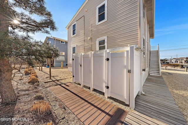 5909 Ocean Blvd, Long Beach Twp, NJ 08008 - back of house with fence and a gate